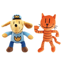 25cm Cute Dog Man Plush Toys Dogman Soft Stuffed Doll Cartoon Petey the Cat Puppy Chief Plushie Animals Figures Birthday Gifts