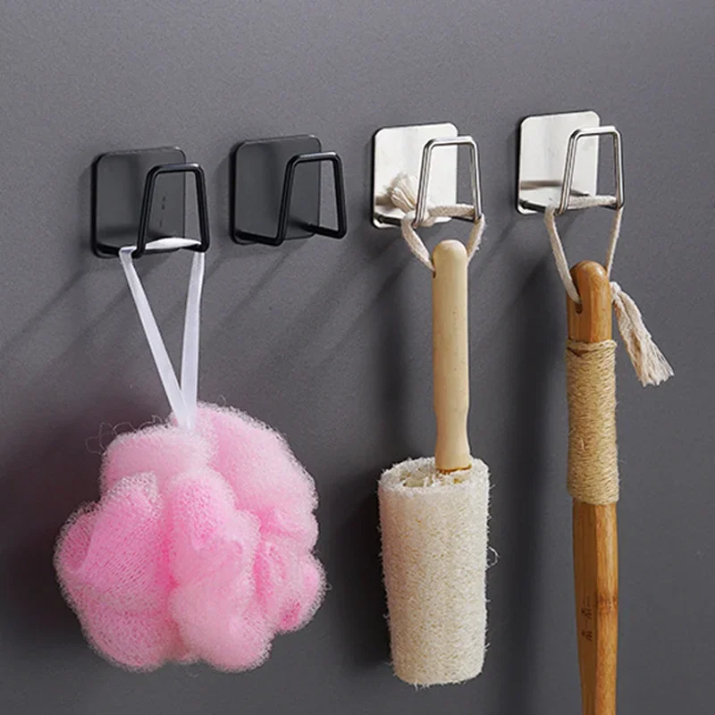 3/1Pcs Self-Adhesive Sink Sponge Holder Stainless Steel Wall Hooks Kitchen Cleaning Sponges Drain Drying Rack Sink Rag Organizer