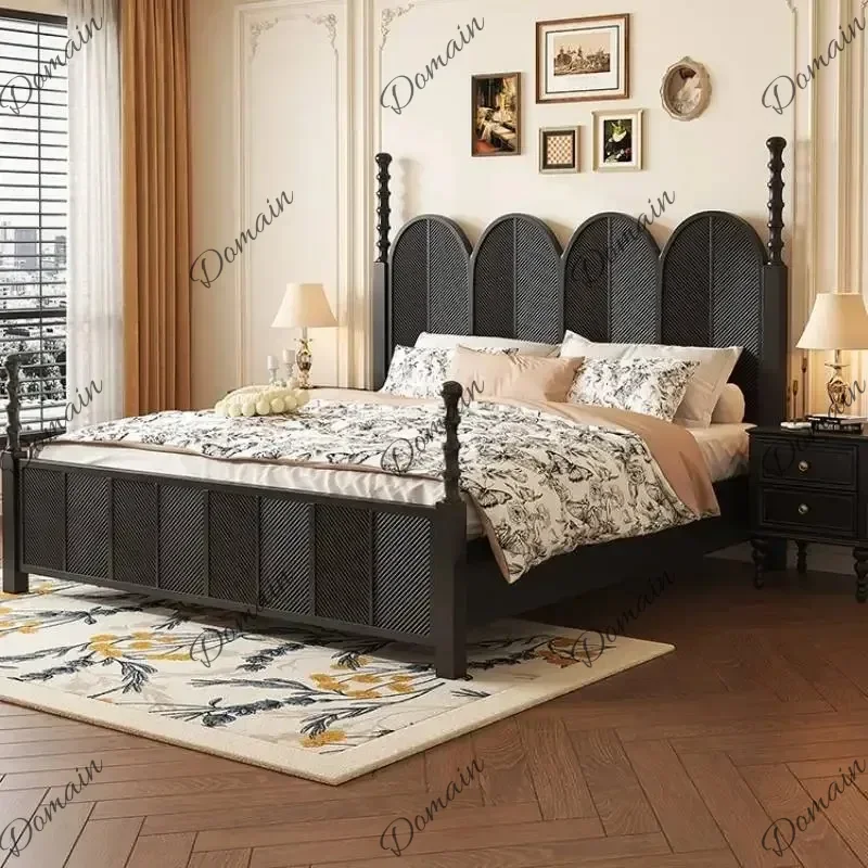 XY Comforter Frame Double Bed Adult Modern Italian Bedframe Full Size Double Bed Bedroom Storage Lit 2 Personnes Home Furniture
