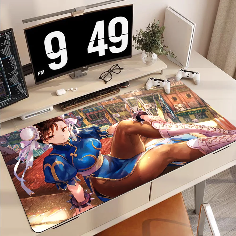 Street fighter Mousepad 90x40cm Big Keyboard Mat Table Mat Students Gamer Desktop Mousepad Gaming Mouse Pad for PC Mouse Carpet