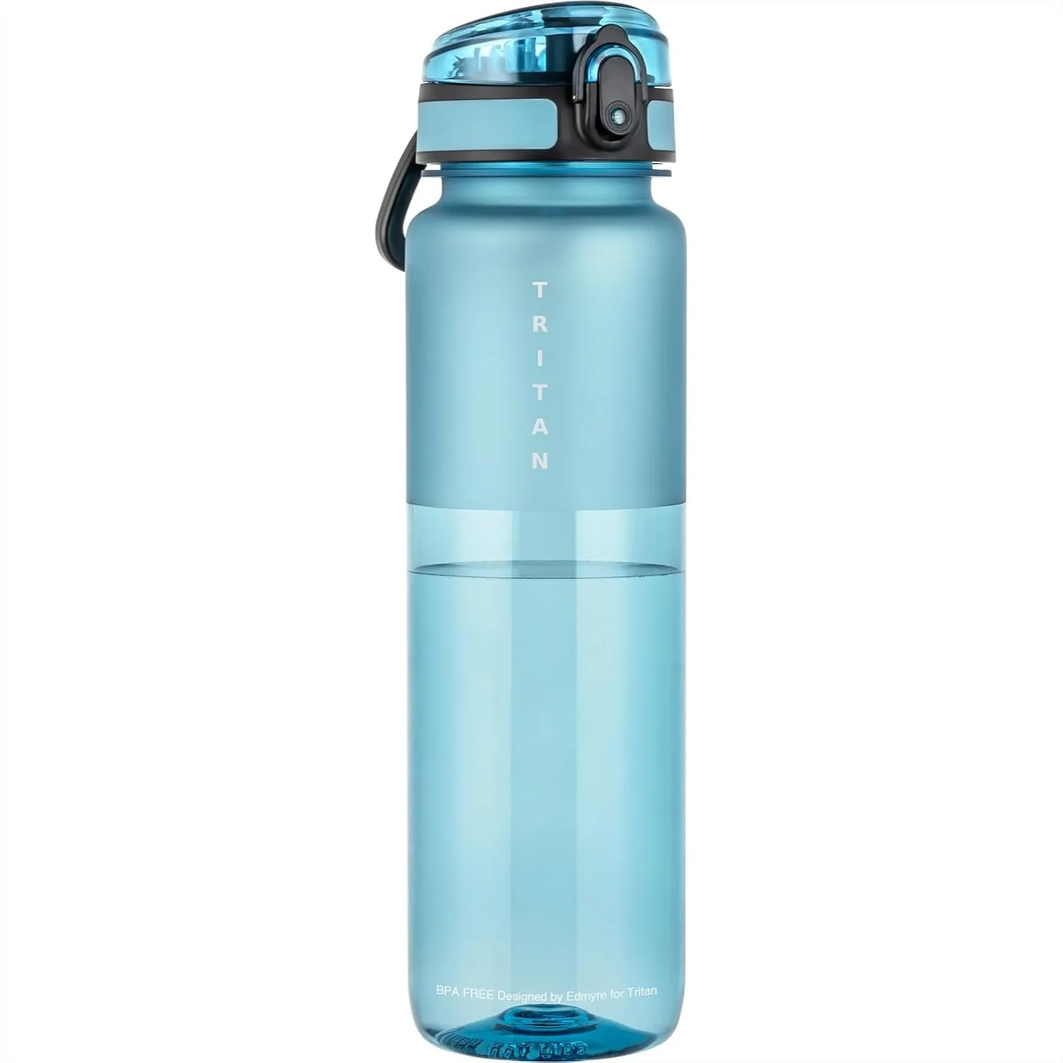 

32oz Water Bottle with Chug Lid, Tritan BPA-Free, Leakproof, Wide Mouth, Sports Bottle for Gym, Office, Travel, Outdoor, Dark
