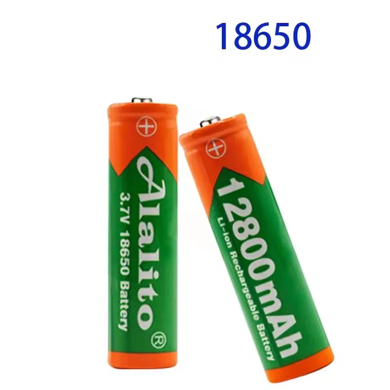 18650 Li-ion Rechargeable Battery 3.7V 12800mAh Cylindrical Cell for Flashlight Torch Portable Electronic Device