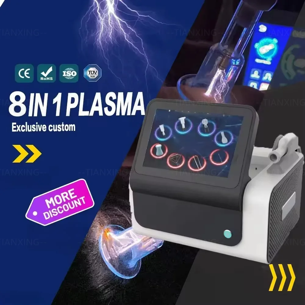 Latest 8 in 1Fusion Plasma Professional Laser Fibroblast Ozone Wart Cold Spray Pen Removal Cold Bleaching Salon