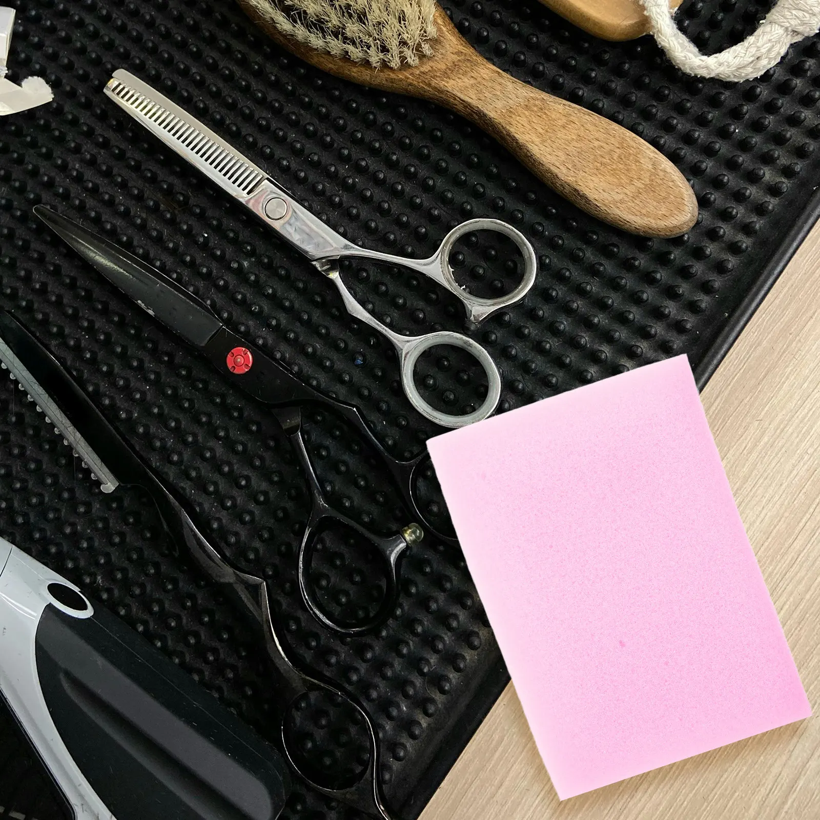 

24Pcs Barber Neck Duster Sponge Rectangular High Absorbent Hair Cut Sponge for Salon Use Washing Household Items Random Color