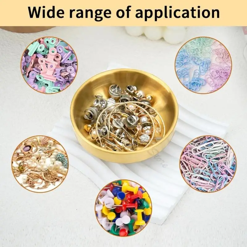 M68A Metal Jewelry Organiser Box For Rings Earrings Necklace Stylish Storage Tray For Countertop Decoration And Small Items