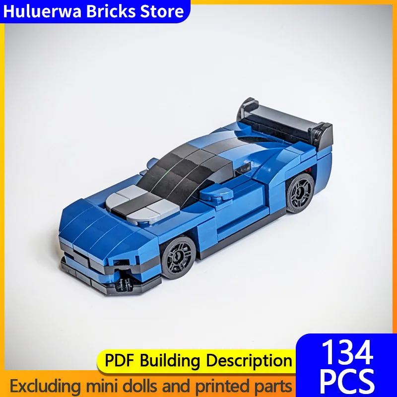 

Speed Racing Car Model MOC Building Bricks Mustang Dark Horse Hypercar Modular Technology Gifts Holiday Assemble Children Toys