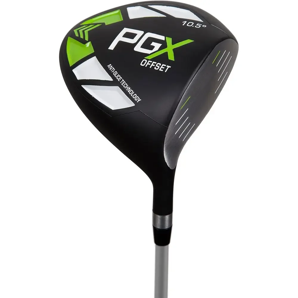 

Right-Handed Ladies' Graphite Golf Club Set with Lex Shaft in Black, Green, and White