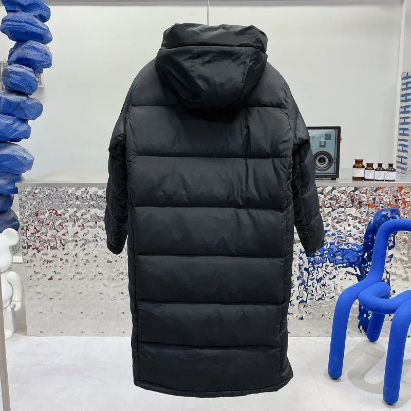 Face 1996 classic men's quality down jacket embroidery 700 puffy solid color winter thick warm Shen Min 'er with long coat women