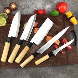 Japanese Sashimi Knife Fish Head Knife Tuna Salmon Slicing Knife Professional Sushi Cuisine Kitchen Knife Boning KnifeForged Kit