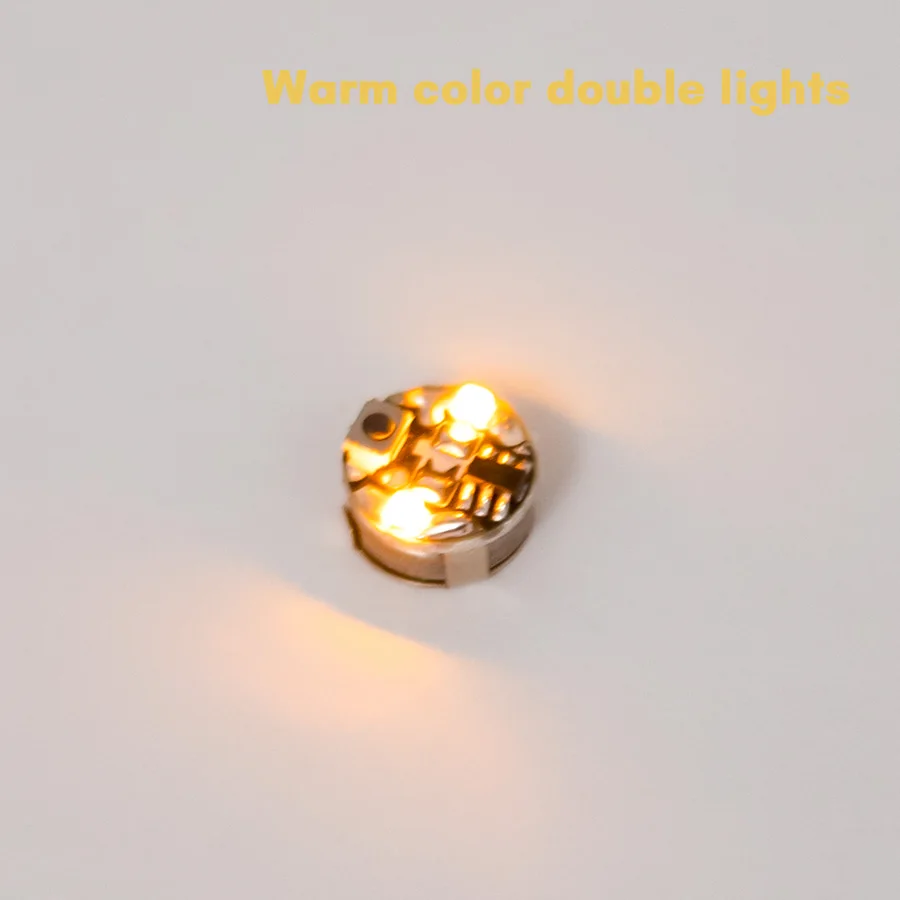 1pc Miniatur Taste Stil Dual Led Lampe Licht Modell Diy Modell, Der Spielzeug für Roboter/Haus Dekoration/Diorama mit Batterie