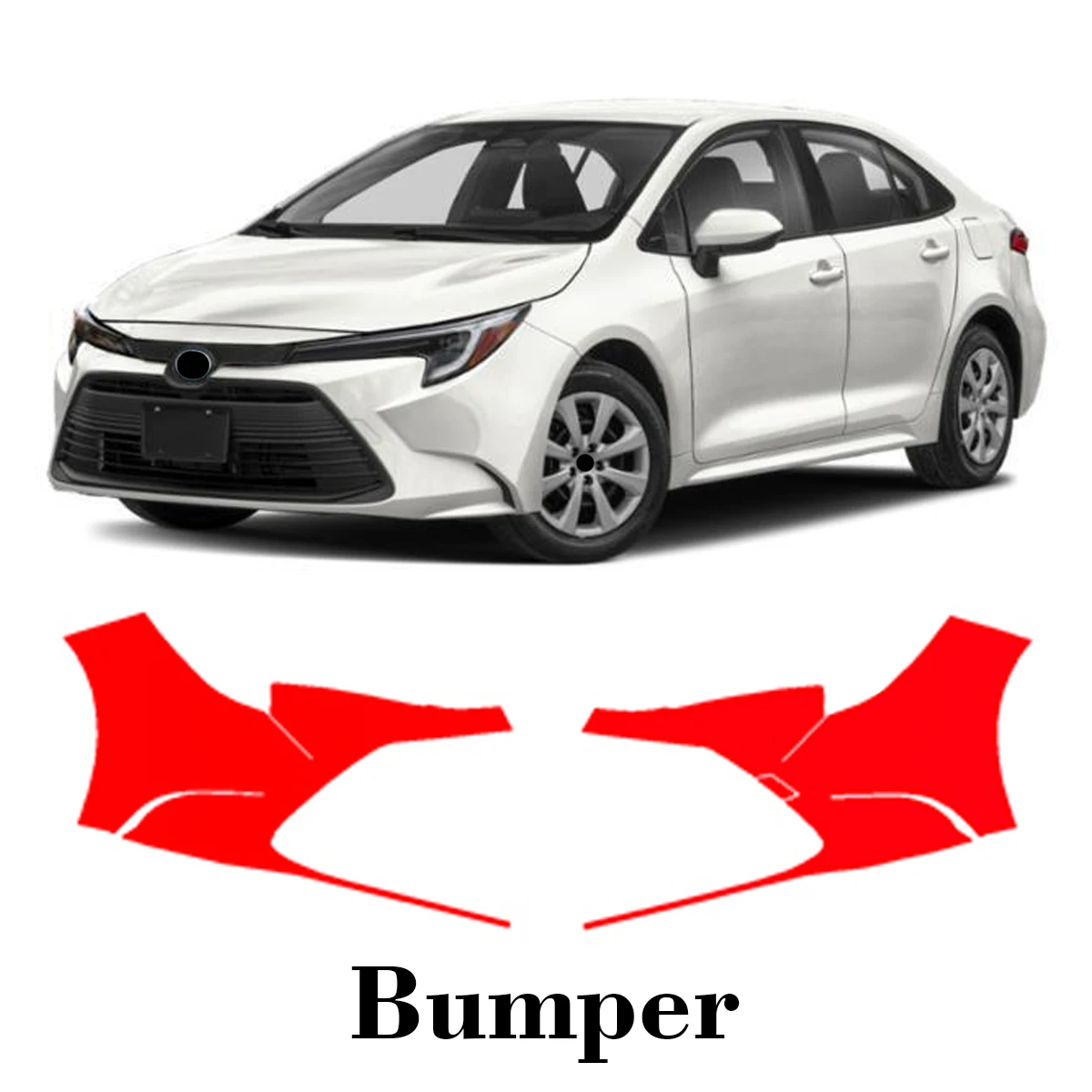 

Car Precut Paint Protection Film Front Bumper Anti-scratch Exterior TPU PPF For Toyota Corolla 4dr 2020-2025