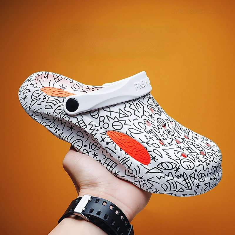 Youpin 2023รองเท้าผู้ชายรองเท้าแตะน้ำหนักเบา EVA, รองเท้าแตะ unisex รองเท้าสำหรับฤดูร้อนรองเท้าแตะชายทะเลระบายอากาศรองเท้าแตะพื้นนุ่ม44