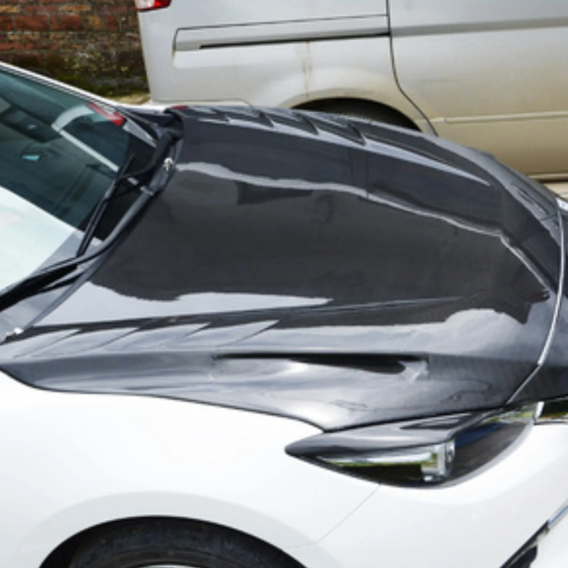 

Крышка двигателя из углеродного волокна, смоляный капот для Mazda 3 Axela 14-19, модифицированный для стиля G-Store, перфорированный капот, автомобильные аксессуары