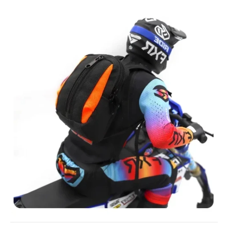 Simulação mochila saco de armazenamento saco de bagagem bolsa decoração para losi 1/4 promoto-mx motocicleta atualização peças acessórios