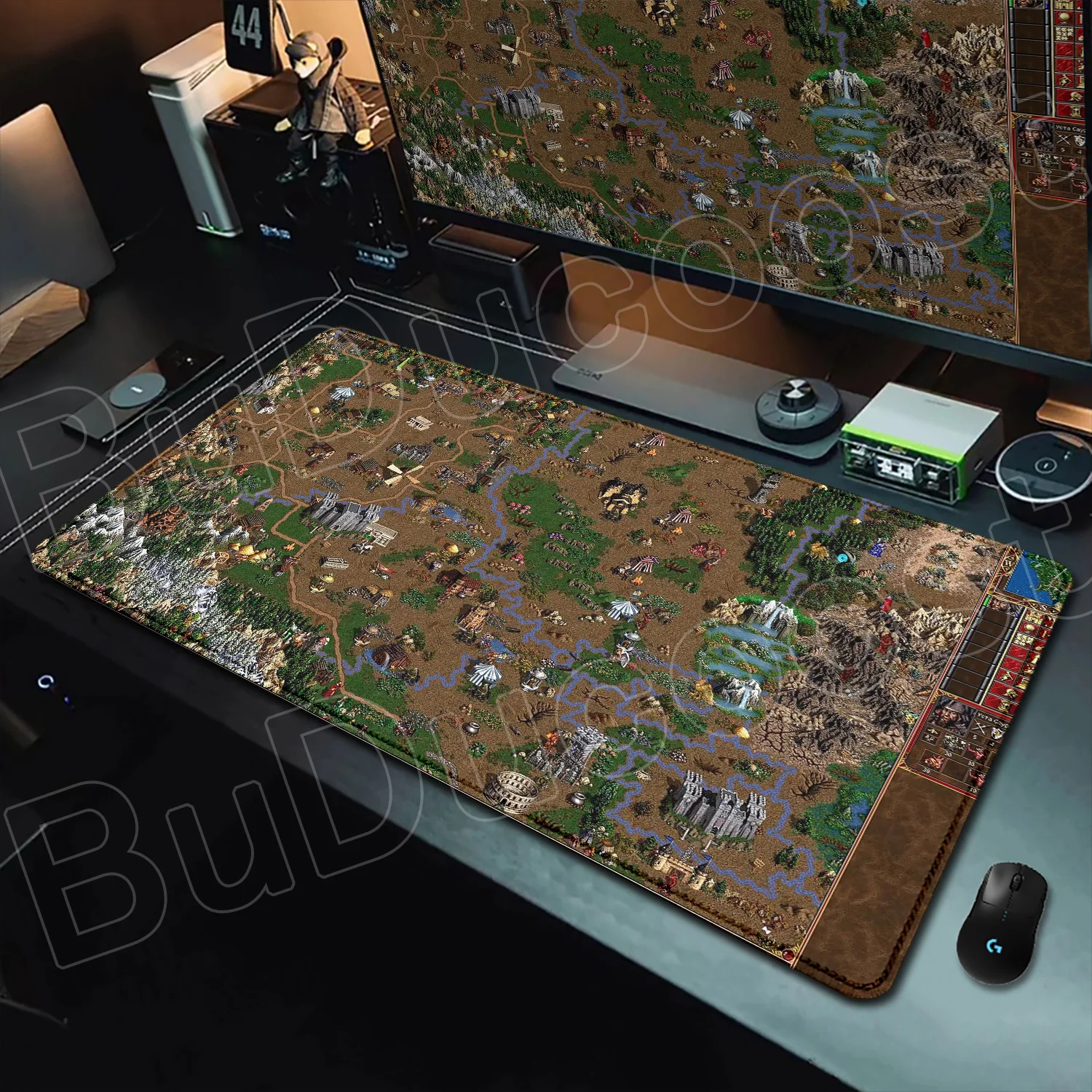 Heroes of Might and Magic Mouse Pad HD Print XXL Computer Keyboard Medieval Game Carpet Non-slip Rubber Laptop Desk Mat MousePad