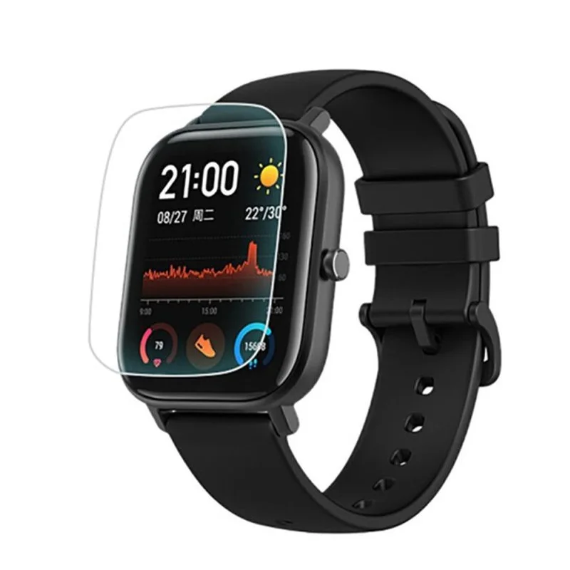 Мягкая прозрачная защитная пленка из ТПУ для смарт-часов Xiaomi Huami Amazfit GTS / GTS 2