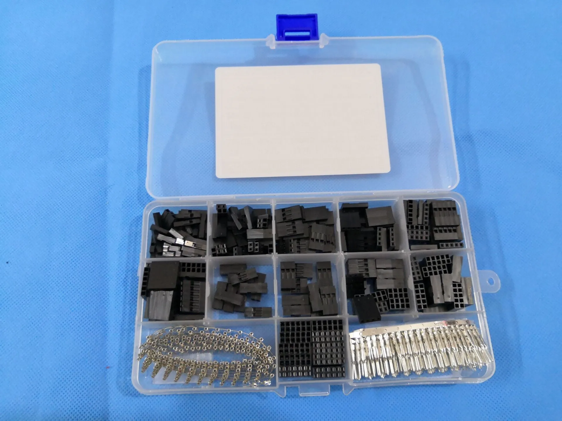 620PCS 1*2PIN/2*2PIN/3PIN/4PIN/5PIN DuPont Cap Head Shell Kit 2.54mm Wire Jumper Housing Connector Male & Female Terminal Crimp