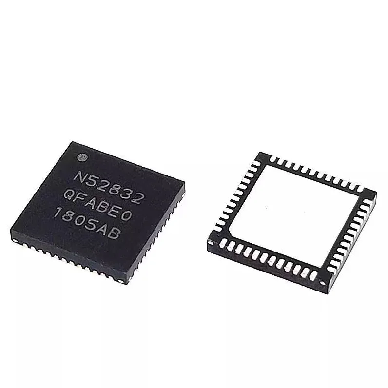 [5pcs]100%Original: NRF52832-QFAA-R Mark: N52832 - IC RF TXRX+ MCU BLUETOOTH 48VFQFN