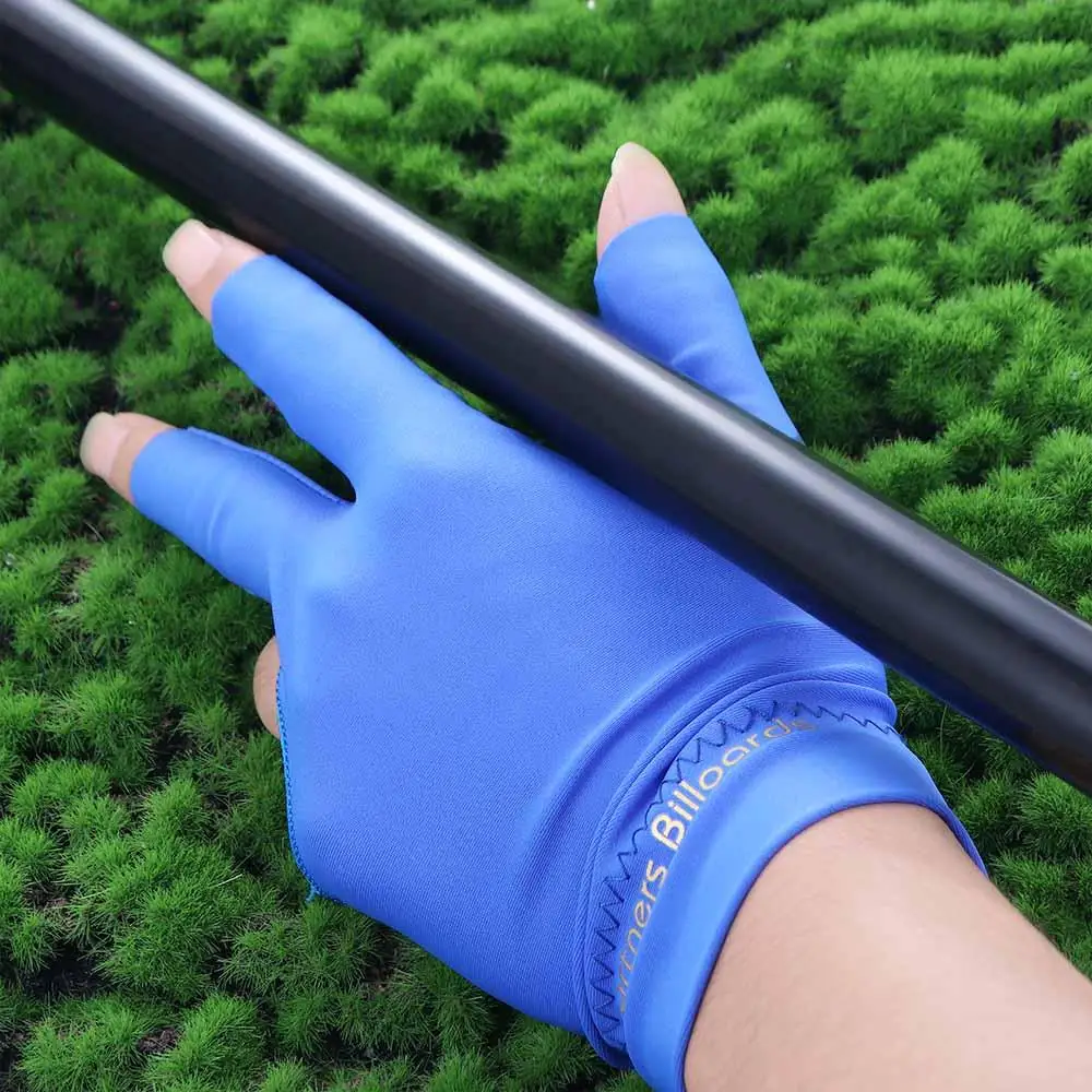 زلة الجدول لعبة اليد اليسرى ثلاثة أصابع قفاز منفصلة إصبع قفاز البلياردو جديلة قفازات البلياردو قفازات ثلاثة أصابع قفاز