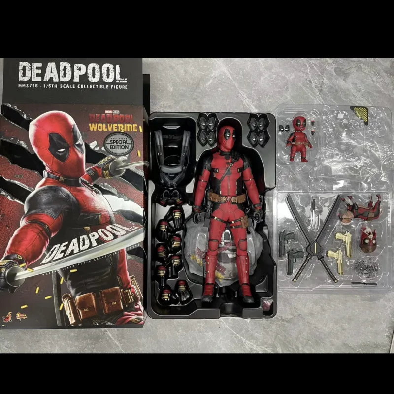 Marvel Ht Mms746b In Stock Hot Toys 1/6 Deadpool&Wolverine Deadpool Mms490 Mms746 Movable Model Special Edition Toy Gifts