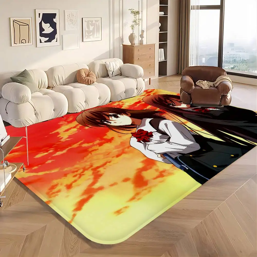 Anime S-School Days Door Mat Washable Non-Slip Living Room Sofa Chairs Area Mat Kitchen Doormat Area Rug