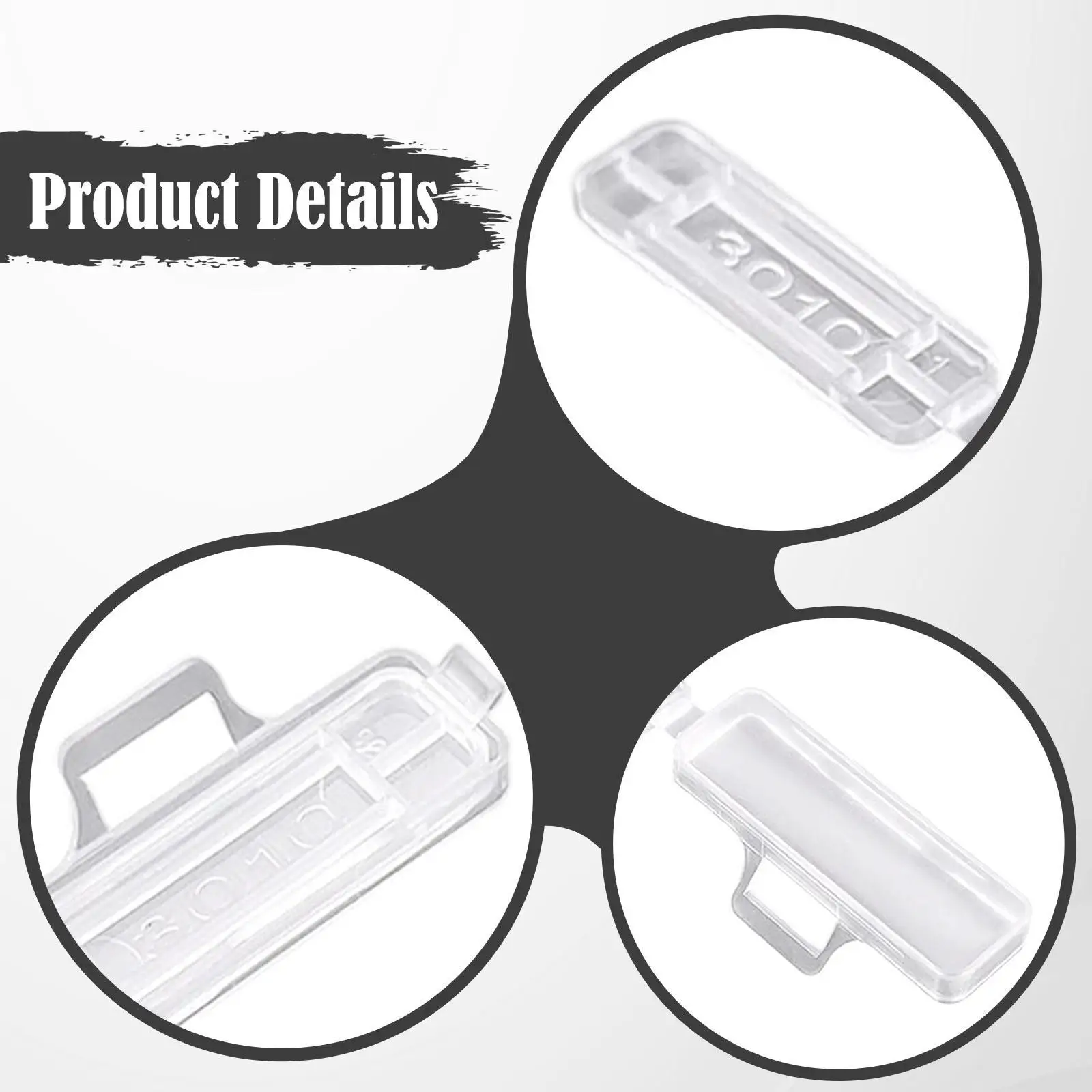 60 قطعة صناديق تسمية الكابلات مقاوم للماء عملي مع العلاقات مريحة شفافة إدارة الكبلات حامل صناديق التعريف #5