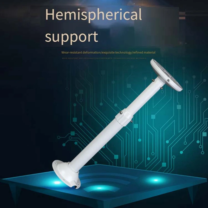 監視ドームブラケット、多機能および便利なカメラハンガー、アルミニウム伸縮式、耐久性があり、取り付けが簡単、30-60