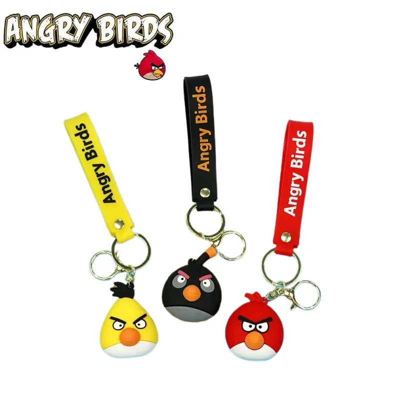 Hasbro Angry Birds Cartoon Cute Figure Model Keychain Creative Anime Personalized Car Keychain Pendant Jewelry Gift Wholesale