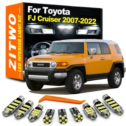 ZITWO 8Pcs LED Interior Dome Map Light Kit For Toyota FJ Cruiser 2007- 2016 2017 2018 2019 2021 2022 Car Led Bulbs Accessories