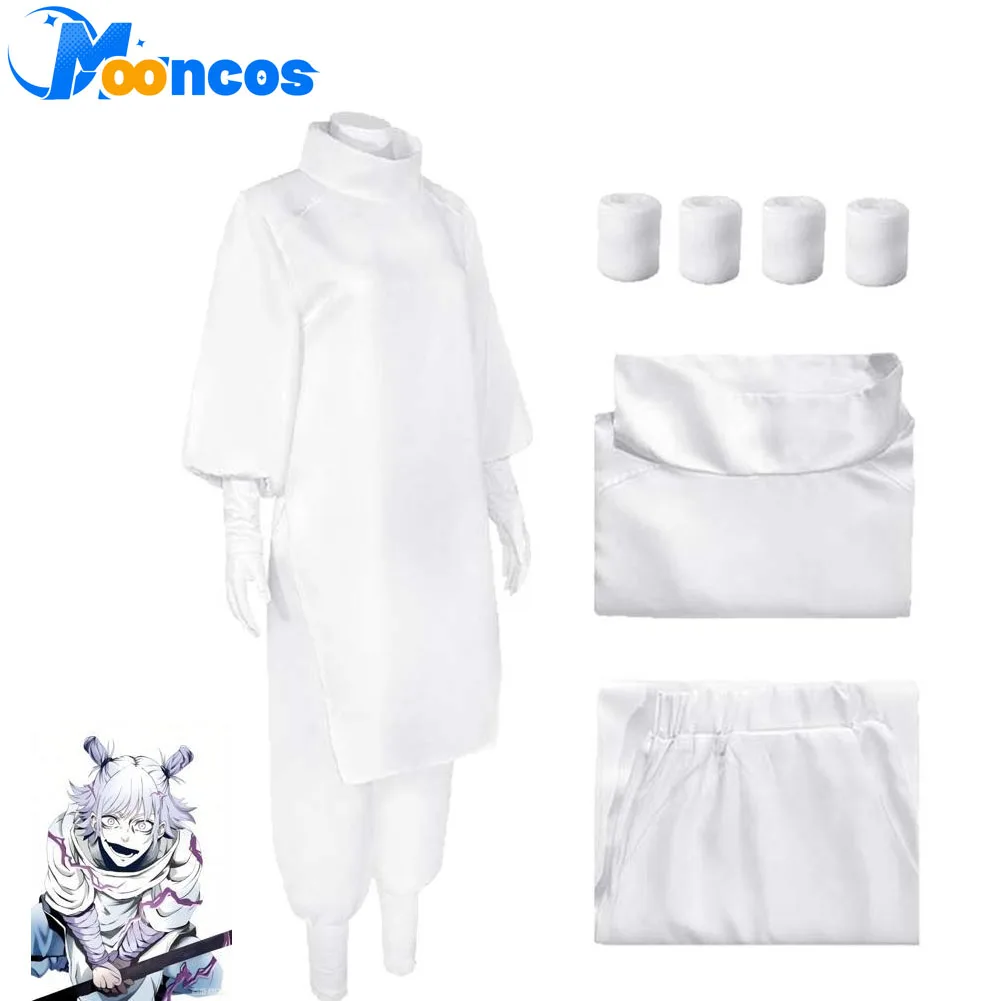 

Anime Kaisen Hajime Kashimo Cosplay Costume for Men Adult Fantasy Roleplay White Clothing Disfraz Halloween Carnival Party Suit