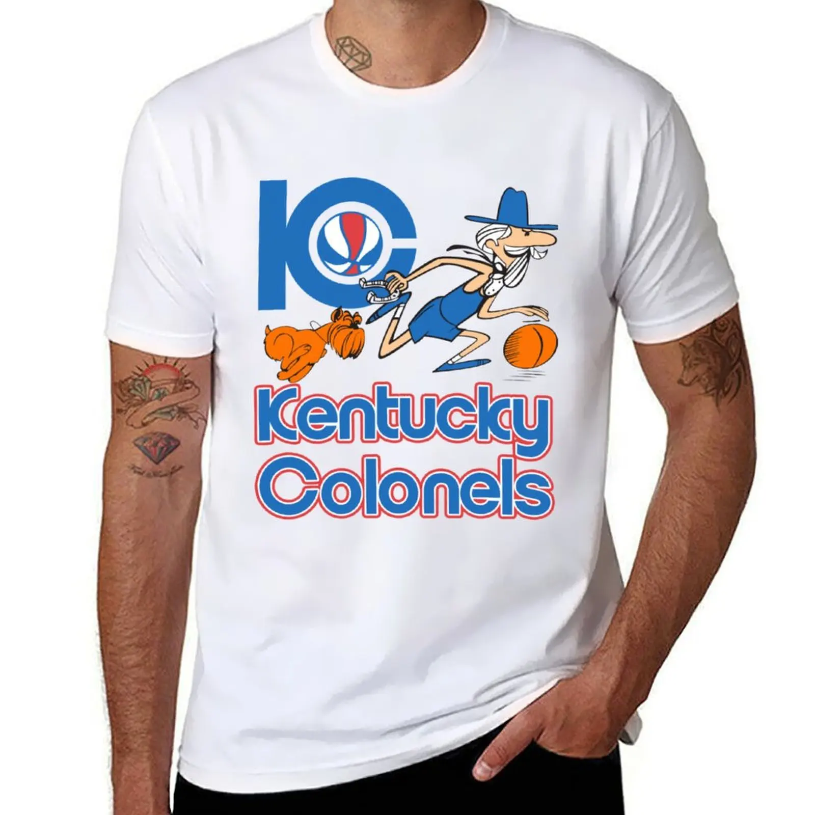

Футболка Kentucky Colonels, мужская повседневная хлопковая футболка, мужская хлопковая футболка, комплект футболок