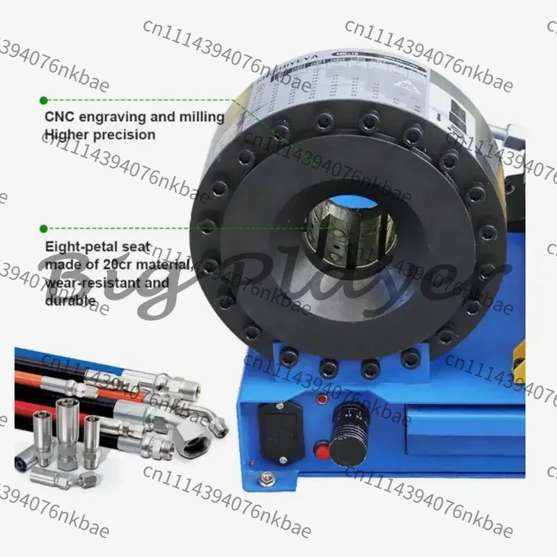 2.2KW Electric Hydraulic Hose Crimping Machine 110V/220V/380V Hydraulic Hose Pipe Crimper Industrial Rubber Hose Press Machinery