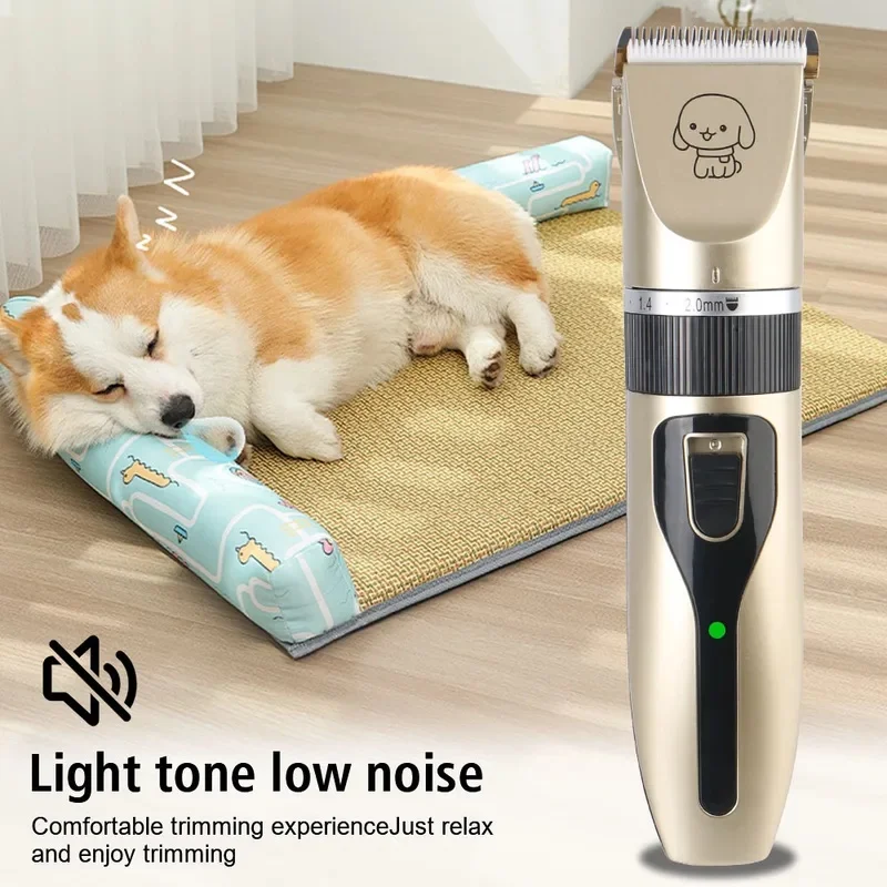 Electric Pet Hair Clipper Trimmer Shaver Set for Dog Cat Puppy Rabbit Pet Grooming Cutting Supplies gallery 3
