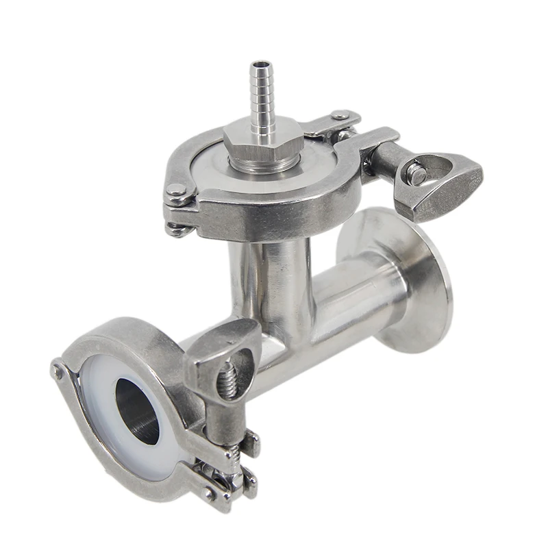 Inline Oxygenation/Aeration Assembly 1.5 Inch Tri Clamp 2.0 Micron Oxygenation Stone 1/4\