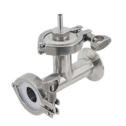 Inline Oxygenation/Aeration Assembly 1.5 Inch Tri Clamp 2.0 Micron Oxygenation Stone 1/4