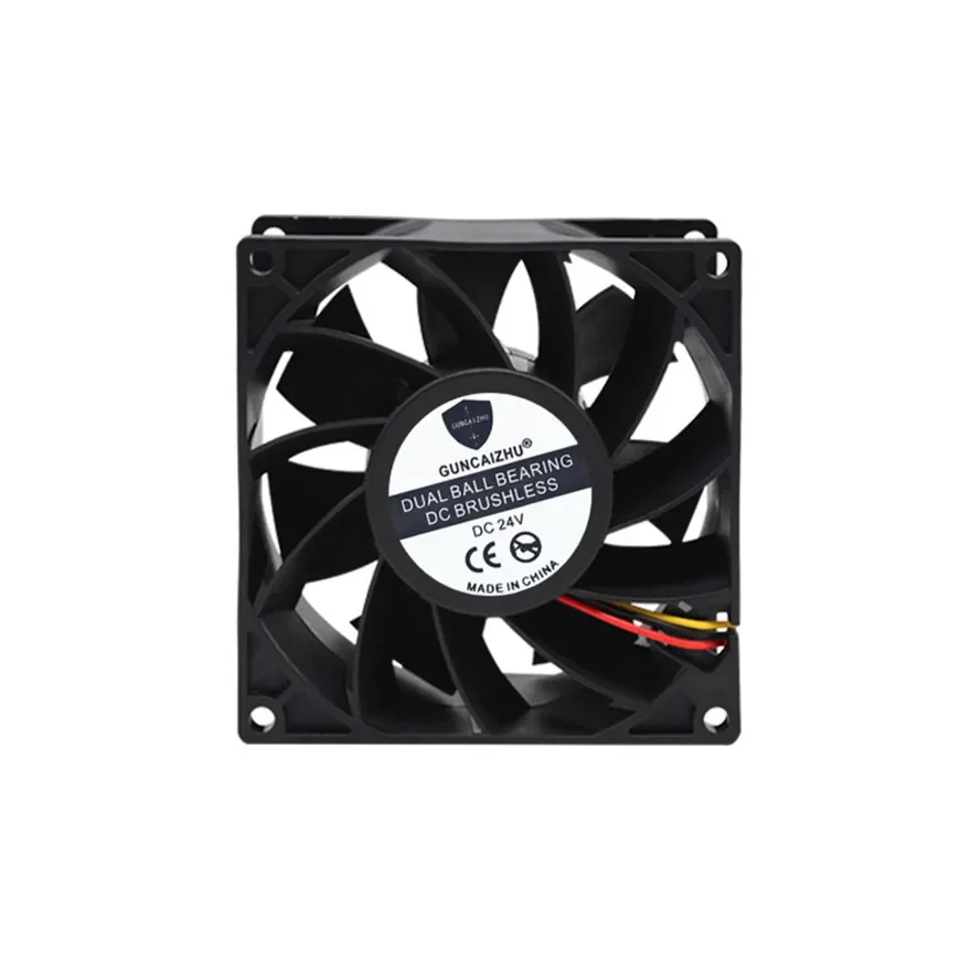 

Dual Ball Bearing 90MM 9CM 9038 9238 Big Wind Fan 90x90x38MM DC24V Computer Case Cooling Fan 3PIN FG