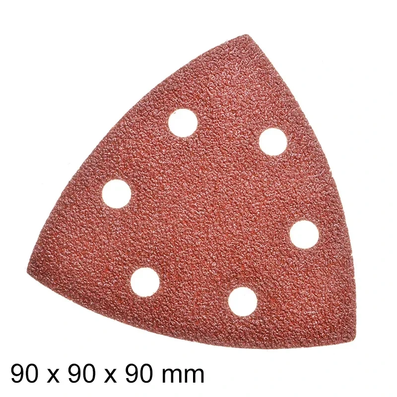 5~20Pcs Triangle Sanding Pads - 6 Holes 40/60/80/100/120~400Grits for Delta Sanders/Multi-Sanders - Perfect for Your Toolbox!