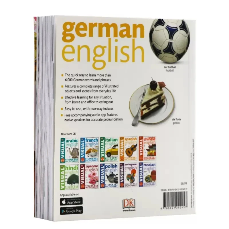 DK  German English Bilingual Visual Dictionary Bilingual Contrastive Graphical Dictionary Book