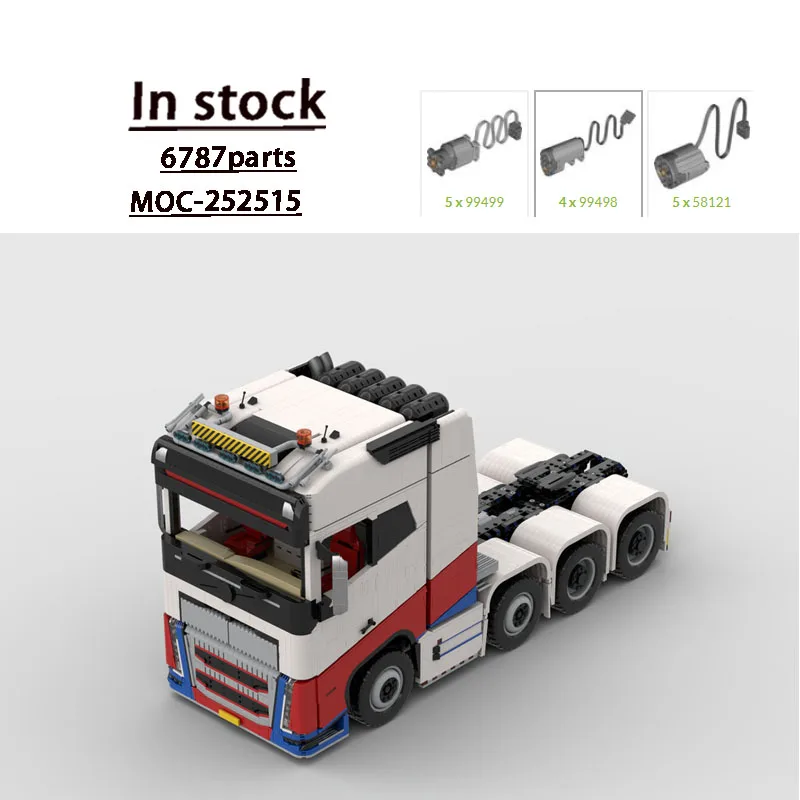 

Конструктор MOC-252515: Классический новый самосвал на радиоуправлении, масштаб 1:10, 6787 деталей, креативный подарок для мальчиков на день рождения