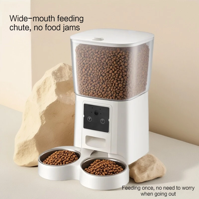 

5.5L Timing Smart Automatic Dog Pet Feeder 2.4G 5G WIFI Bluetooth Intelligent Food Dispenser Bowl Pet Feeder for Cats Dogs