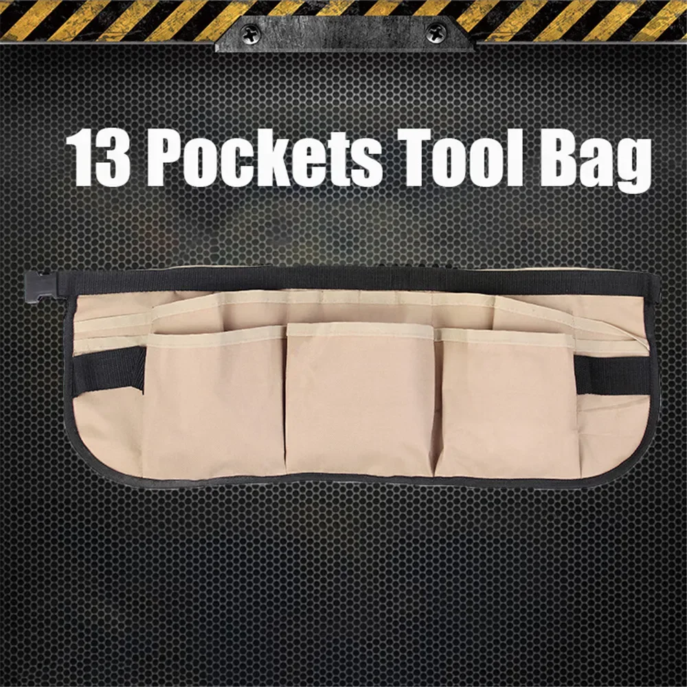 

Oxford Cloth Waist Pouch Belt Storage Holder Multi-functional Electrician Hardware Tool Organizer Waterproof Portable Toolbag