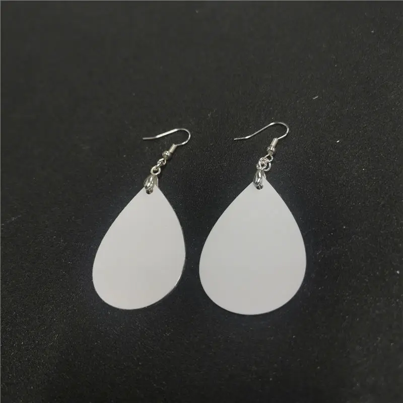 

sublimation blank Aluminum earrings white Aluminum round 25pair/lot