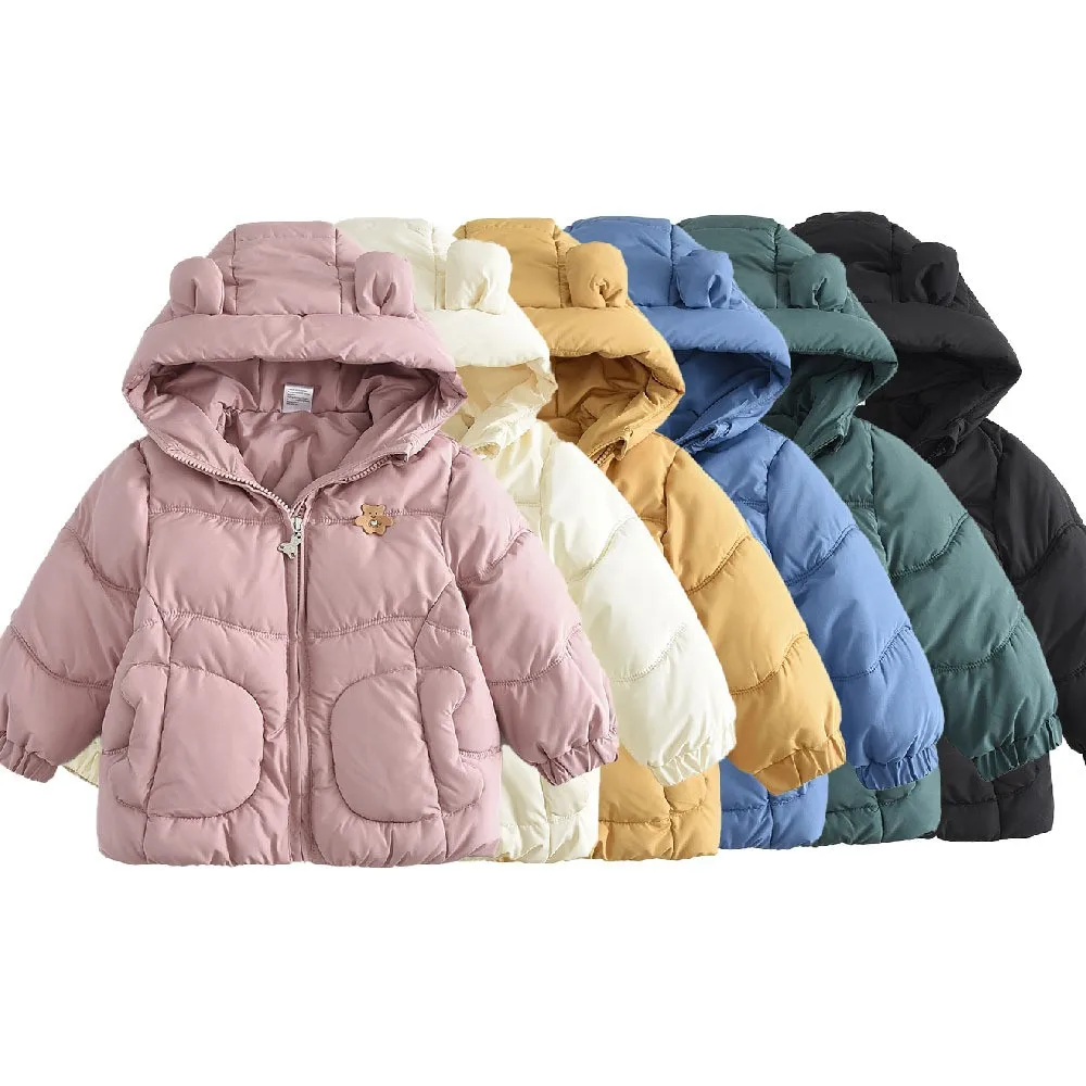 

New style candy-colored Winter Outwear padded children's jacket for boys and girls suitable for children1-4Y