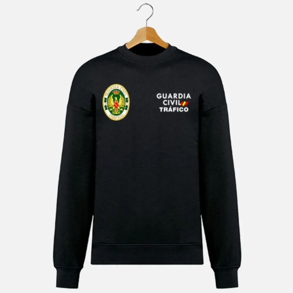 España Guardia Civil Tráfico Men Sweatshirts Casual 100% Cotton Autumn and Winter Hoodies