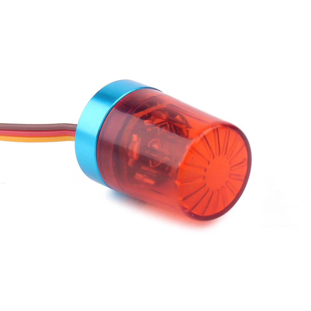 Multi-function Alarm Lamp Flashing Rotating Light Bar Police LED for 1/14 Tamiya 1/10 RC Crawler Car Engineering Truck Parts