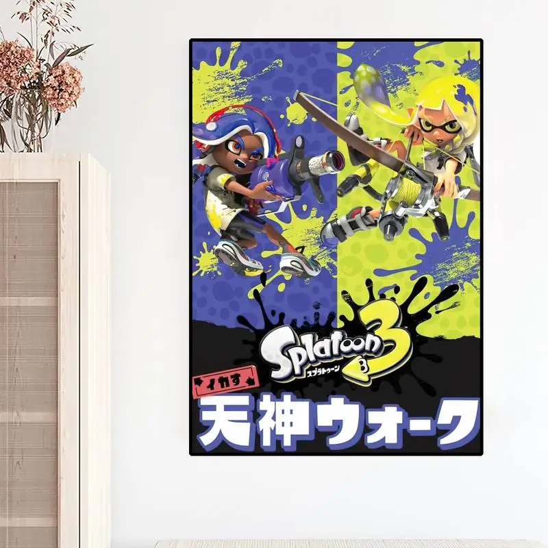 Game Splatoon 3 POSTER Prints Wall Painting Bedroom Living Room Decoration Home