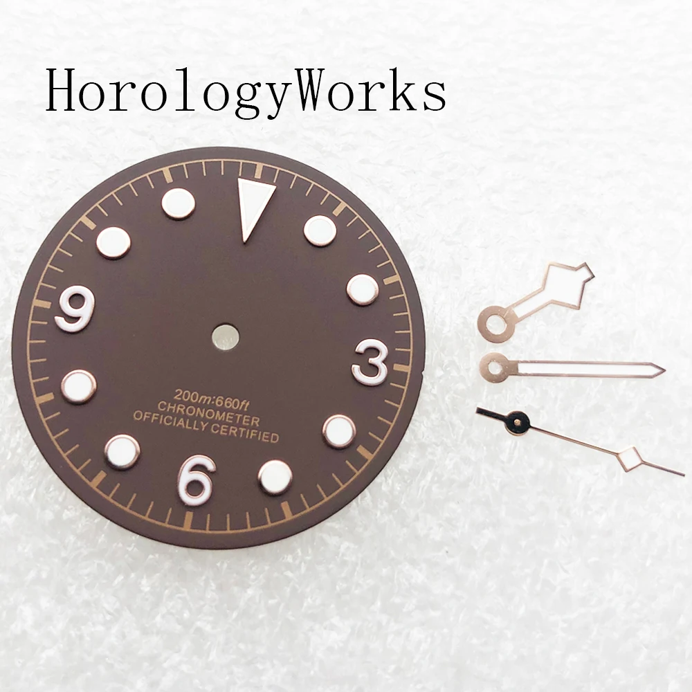 30.5 مللي متر الطلب + الأيدي مضيئة تناسب NH35/NH36 Miyota8205/8215/821A ETA2824/2836 Mingzhu2813/3804 حركة