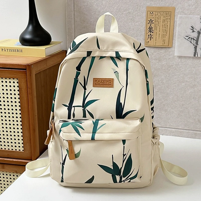 Zipper Nylon Solid Large Capacity Backpacks 2025 High Quality School Bags Chinese Style Softback Interior Compartment