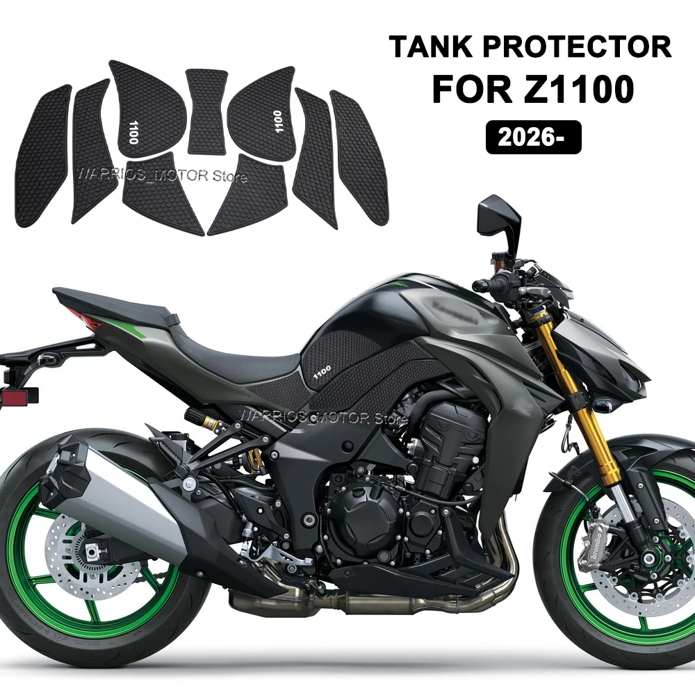 

Накладки на бак мотоцикла, резиновые наклейки на топливный бак, комплекты защиты, утолщенные наклейки, НОВИНКА для Kawasaki Z1100 2026