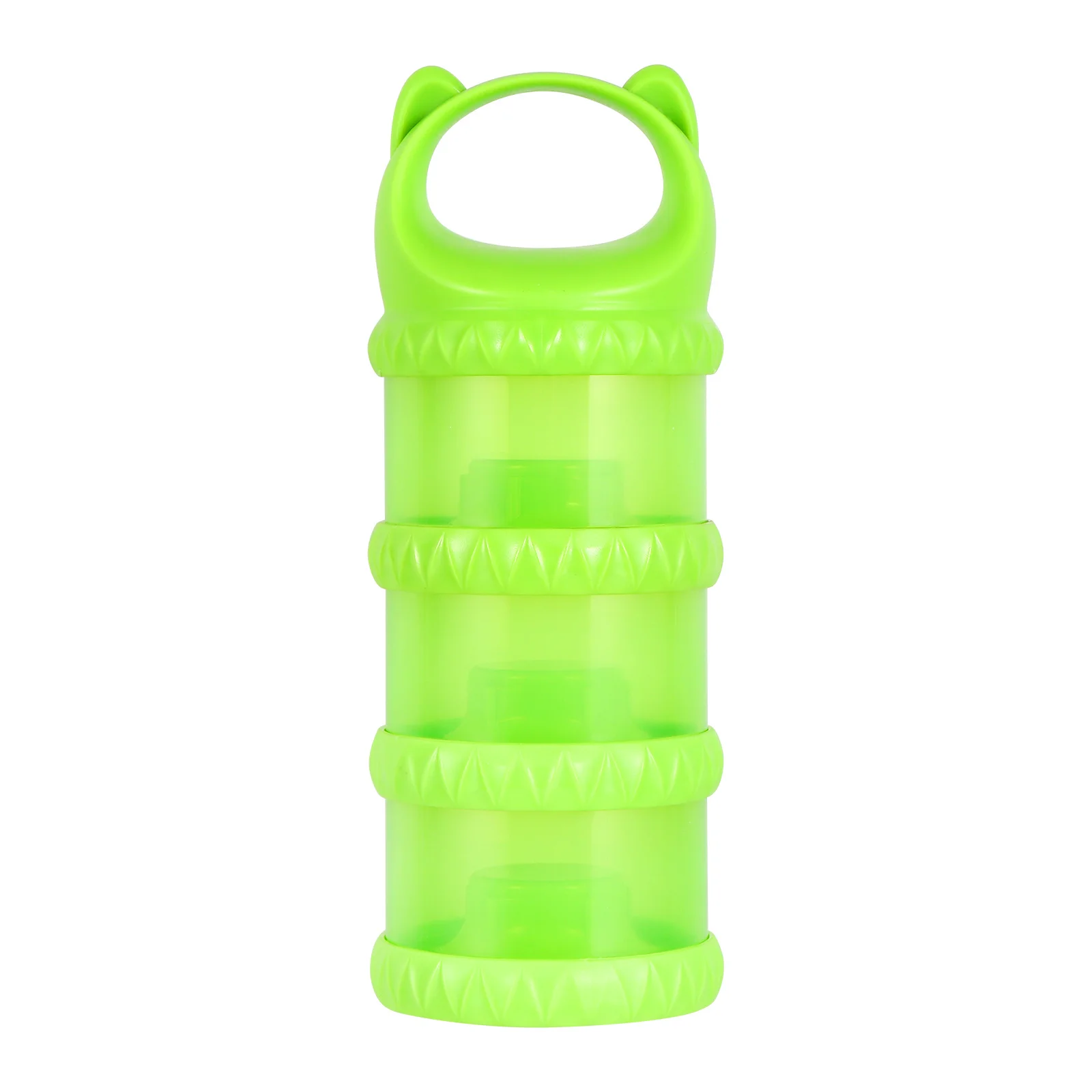 Organizador de leche en polvo para niños, caja de almacenamiento de leche en polvo desmontable de tres capas, contenedor de viaje portátil apilable para exteriores, 1 Uds.